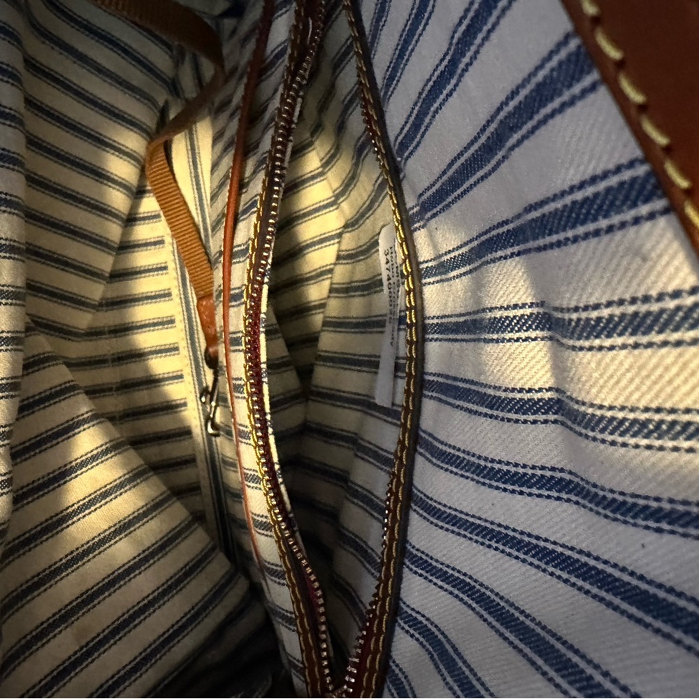 Dooney & Bourke Black and Brown Crossbody Bag with Leather Accents - Picture 2 of 8